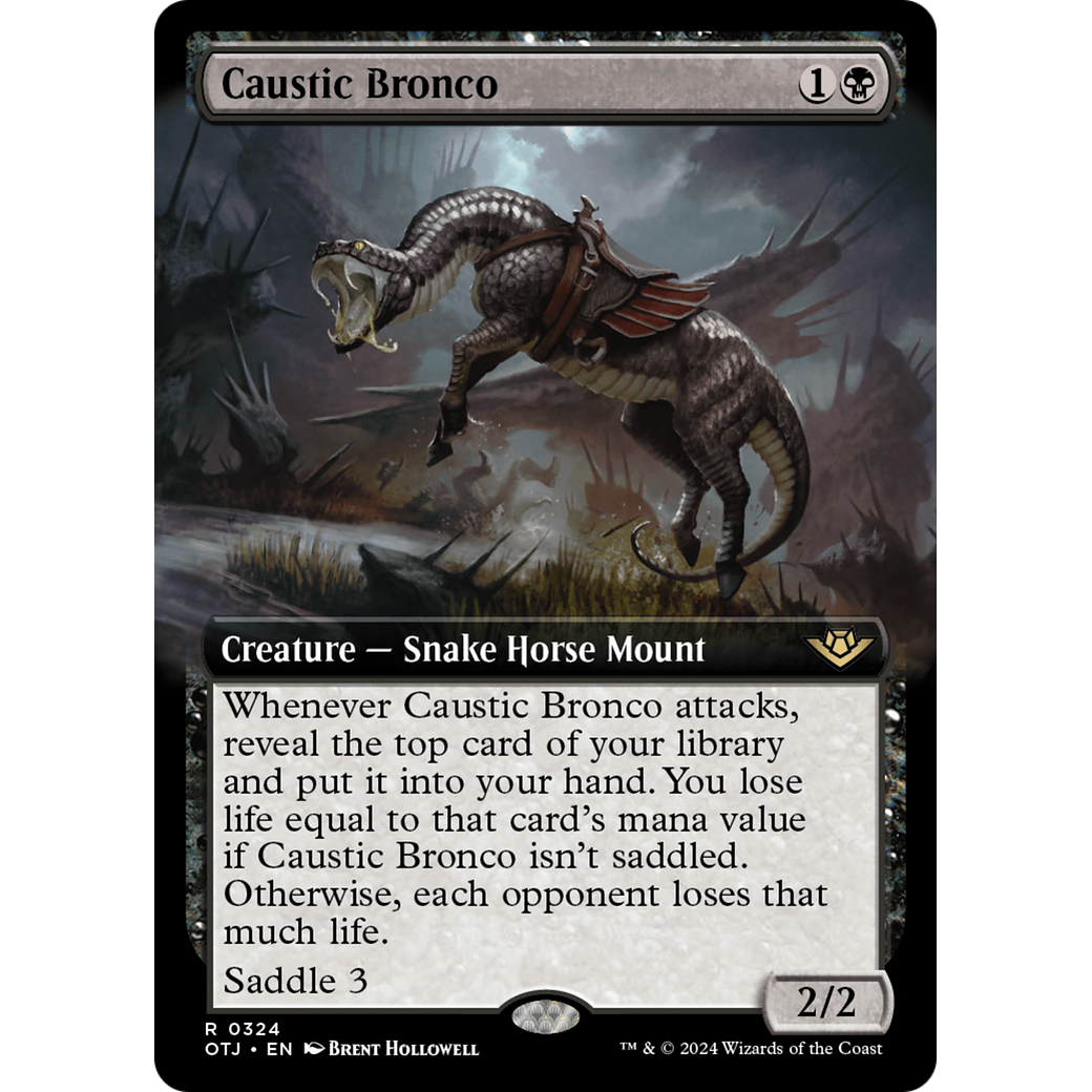 Caustic Bronco (OTJ-324) - Outlaws of Thunder Junction: (Extended Art) Foil