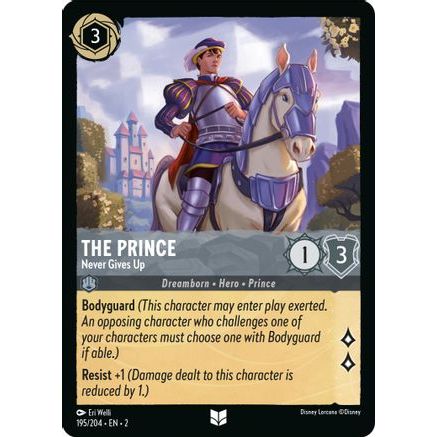 The Prince - Never Gives Up (195/204) - Rise of the Floodborn Cold Foil