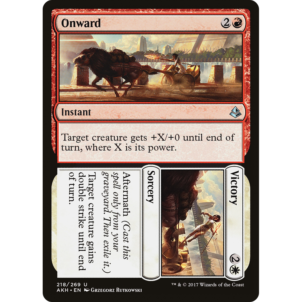 Onward // Victory (AKH-218) - Amonkhet Foil