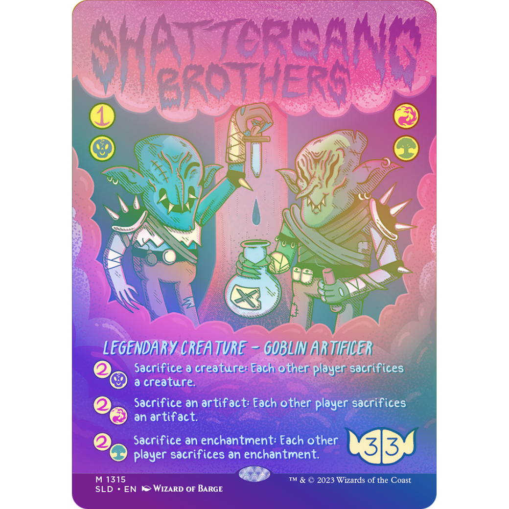 Shattergang Brothers (Rainbow Foil) (SLD-1315) - Secret Lair Drop (Borderless) Foil