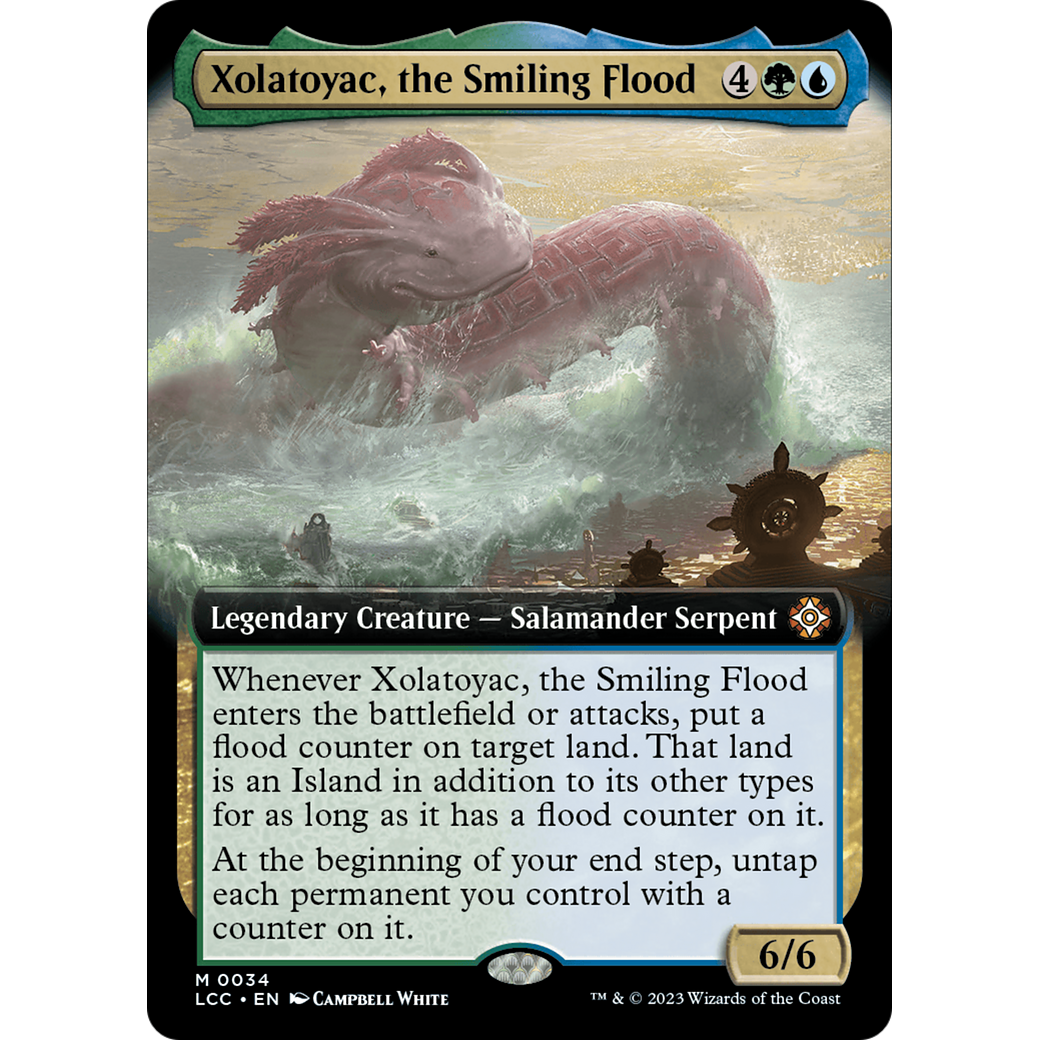 Xolatoyac, the Smiling Flood (LCC-034) - The Lost Caverns of Ixalan Commander: (Extended Art)