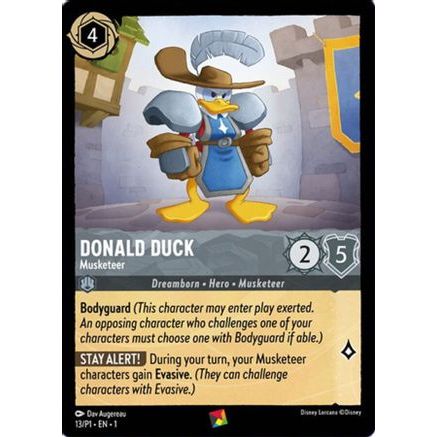 Donald Duck - Musketeer (13) - Disney Lorcana Promo Cards