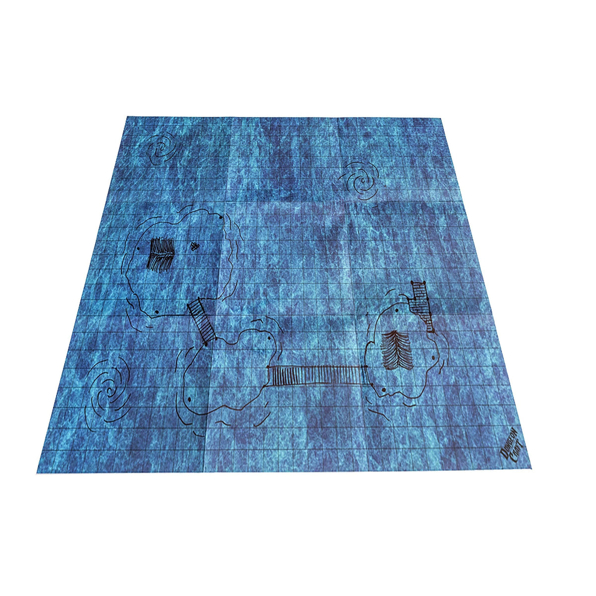 Dungeon Craft Battlemap: Ocean and Underwater - Double-Sided Dry/Wet Erase RPG Map
