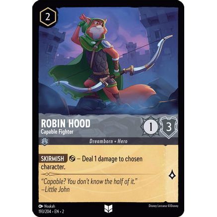 Robin Hood - Capable Fighter (193/204) - Rise of the Floodborn Cold Foil