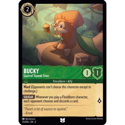 Bucky - Squirrel Squeak Tutor (73/204) - Rise of the Floodborn Cold Foil