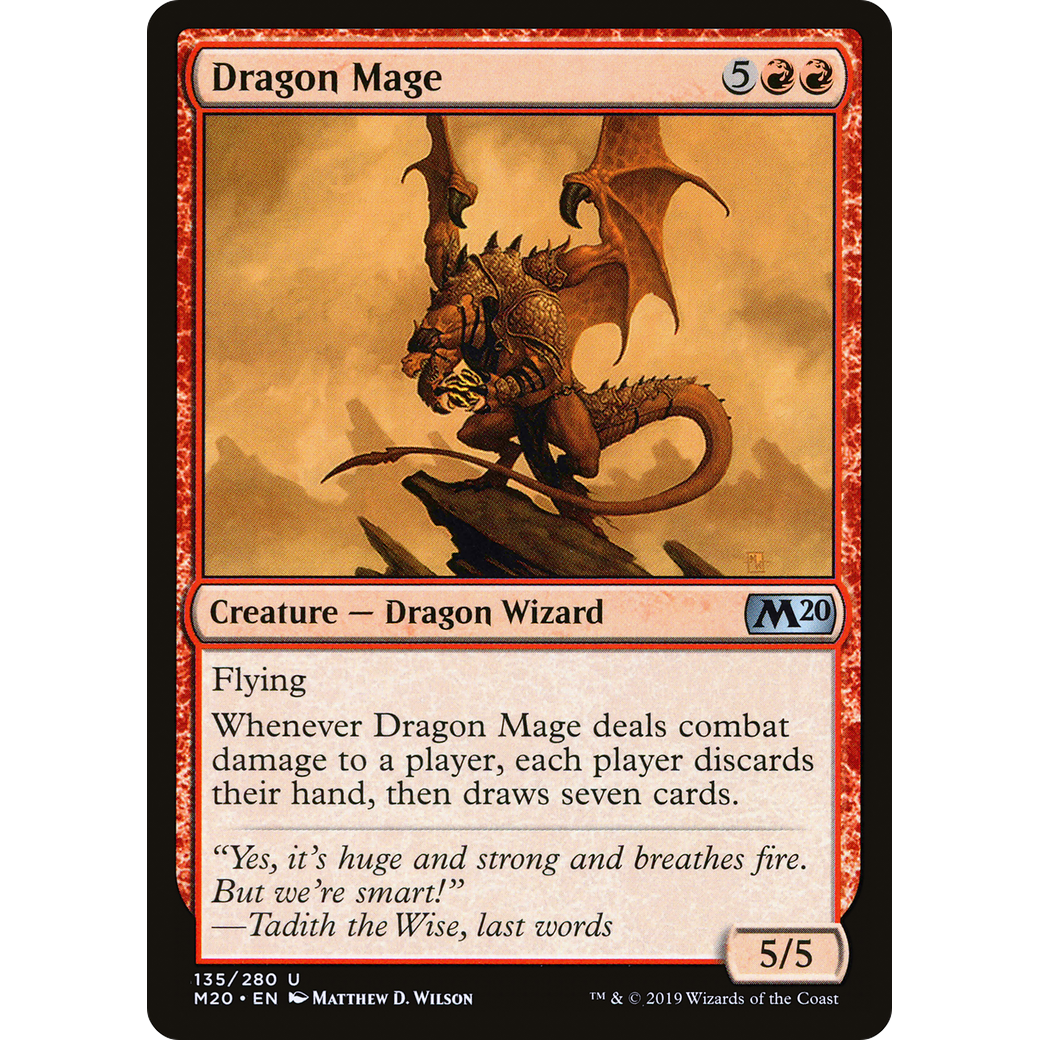 Dragon Mage (M20-135) - Core Set 2020