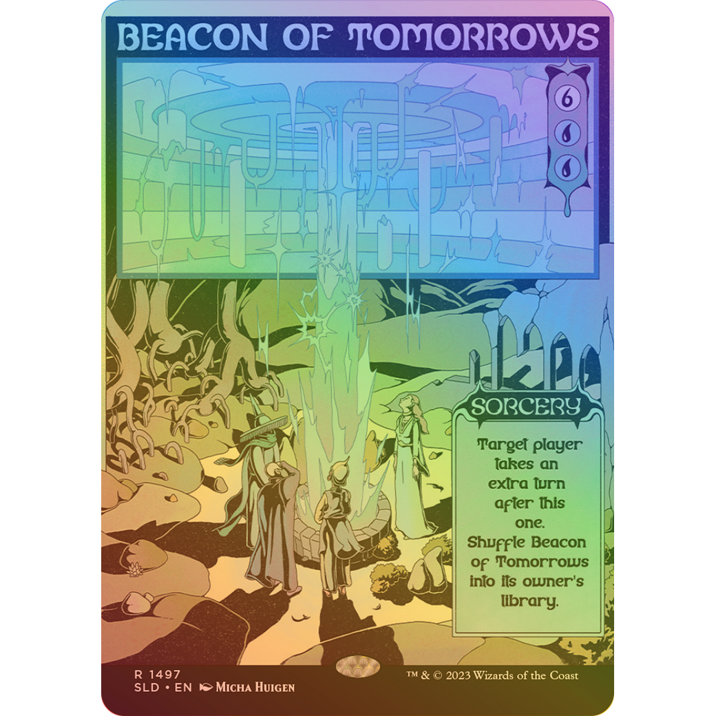 Beacon of Tomorrows (Rainbow Foil) (SLD-1497) - Secret Lair Drop (Borderless) Foil