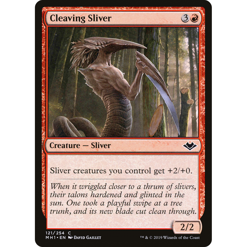 Cleaving Sliver (MH1-121) - Modern Horizons Foil