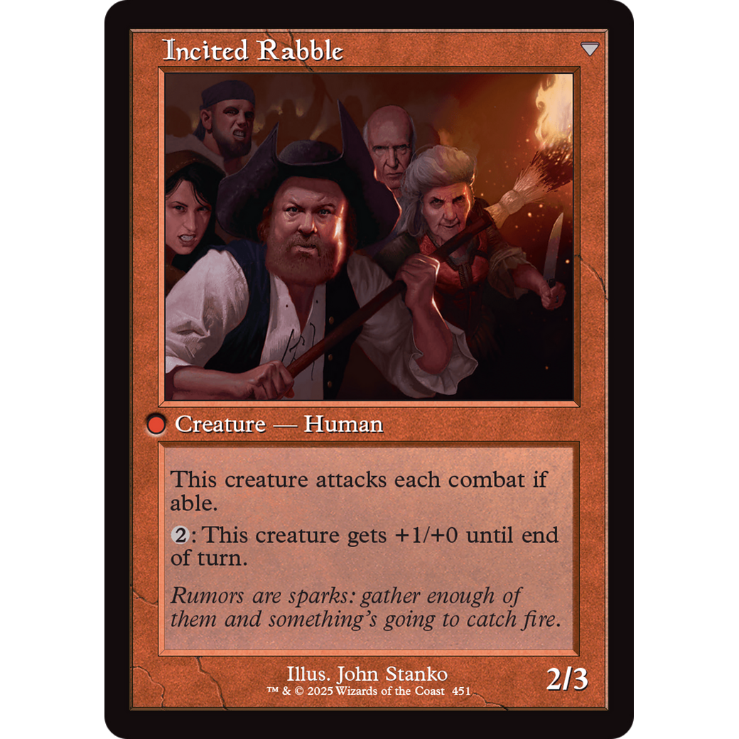 Town Gossipmonger // Incited Rabble (INR-451) - Innistrad Remastered Foil