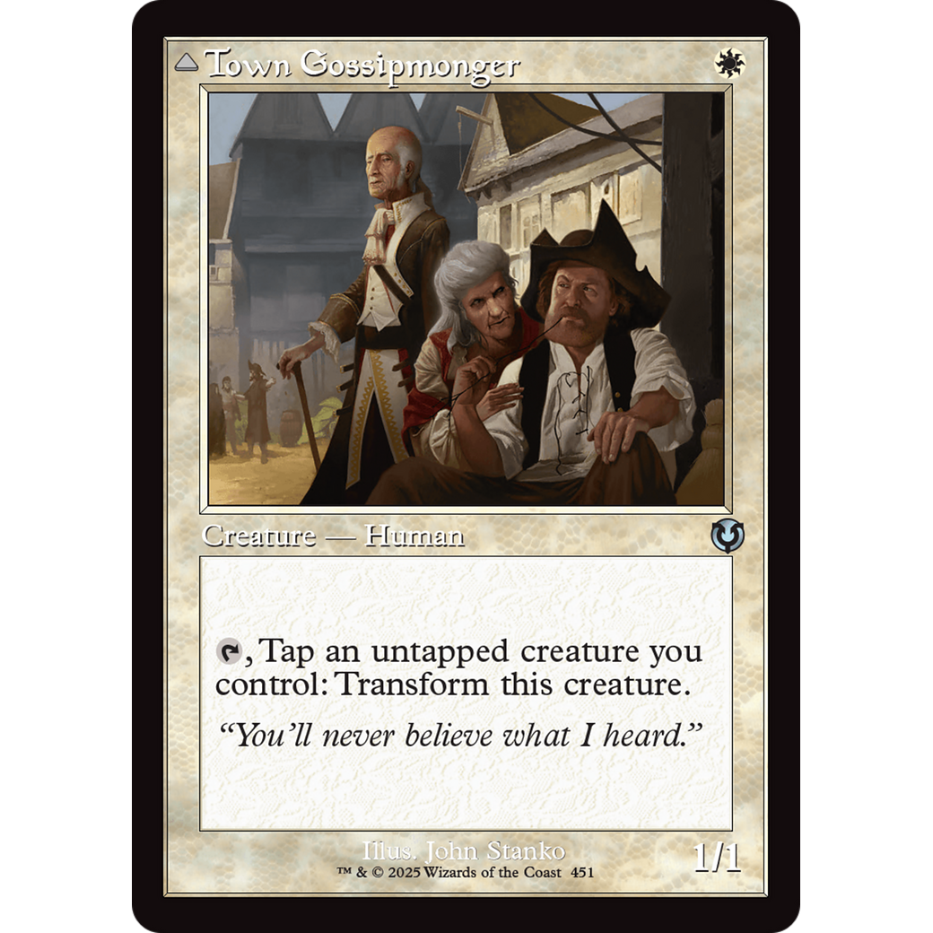 Town Gossipmonger // Incited Rabble (INR-451) - Innistrad Remastered Foil