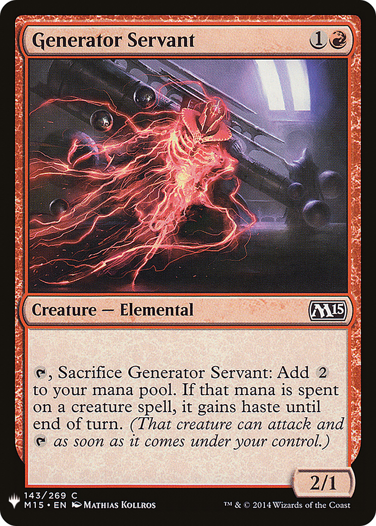 Generator Servant (LIST-143) - The List