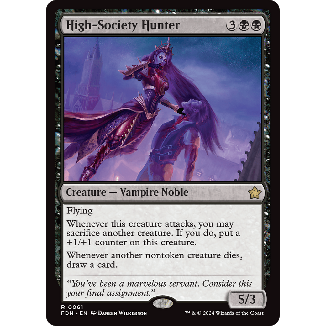 High-Society Hunter (FDN-061) - Foundations Foil