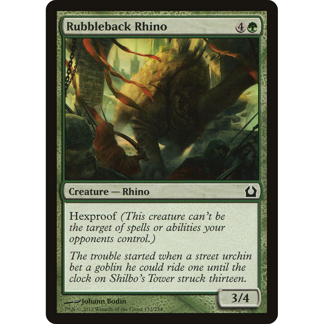 Rubbleback Rhino (RTR-132) - Return to Ravnica Foil