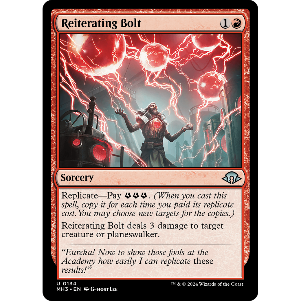 Reiterating Bolt (MH3-134) - Modern Horizons 3 Foil
