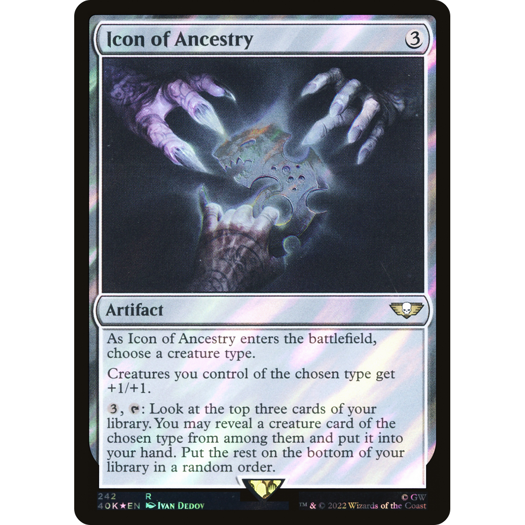 Icon of Ancestry (40K-242) - Warhammer 40,000 Commander Foil