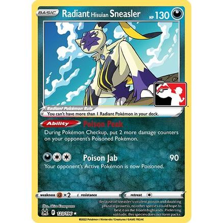 Radiant Hisuian Sneasler - Prize Pack Series Cards Holofoil