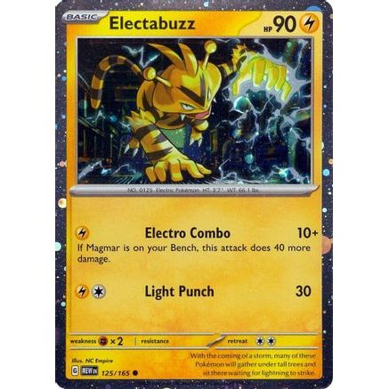 Electabuzz - 125/165 (Cosmos Holo) 125 - Miscellaneous Cards & Products Holofoil