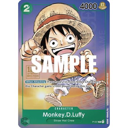 Monkey.D.Luffy (037) (1st Anniversary Tournament) (P-037) - One Piece Promotion Cards Foil