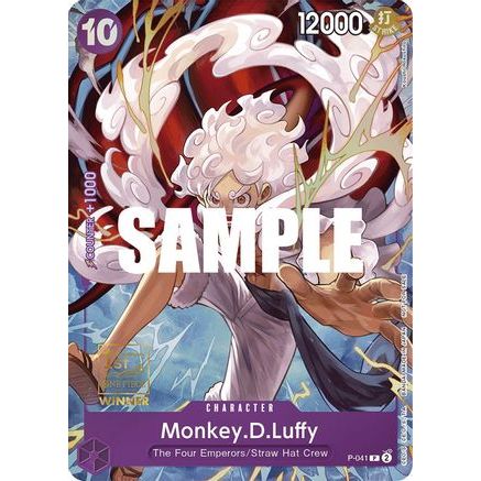 Monkey.D.Luffy (041) (1st Anniversary Tournament) (P-041) - One Piece Promotion Cards Foil