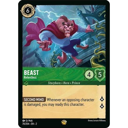 Beast - Relentless (70/204) - Rise of the Floodborn Cold Foil