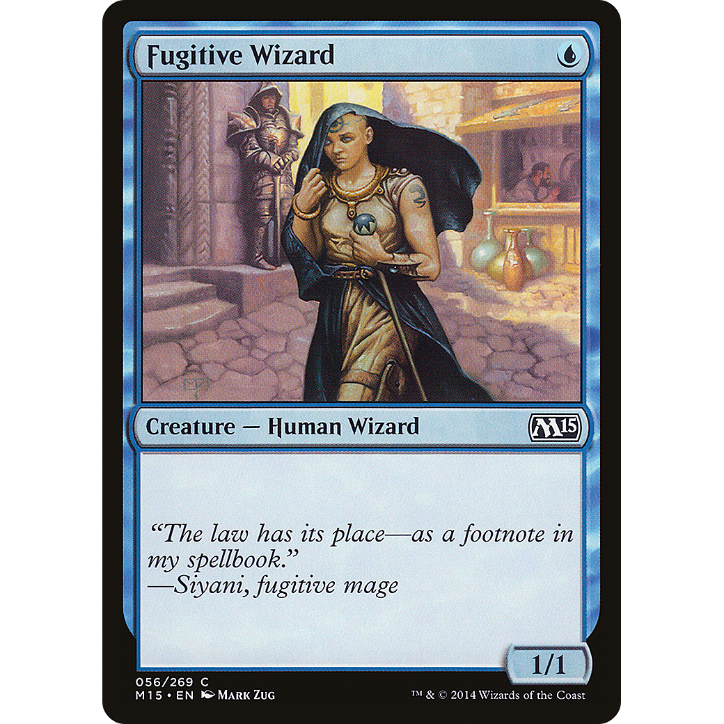 Fugitive Wizard (M15-056) - Magic 2015