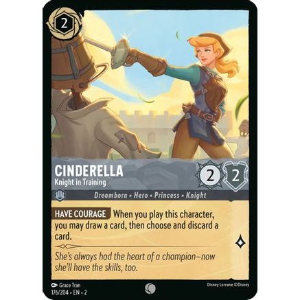 Cinderella - Knight in Training (176/204) - Rise of the Floodborn Cold Foil