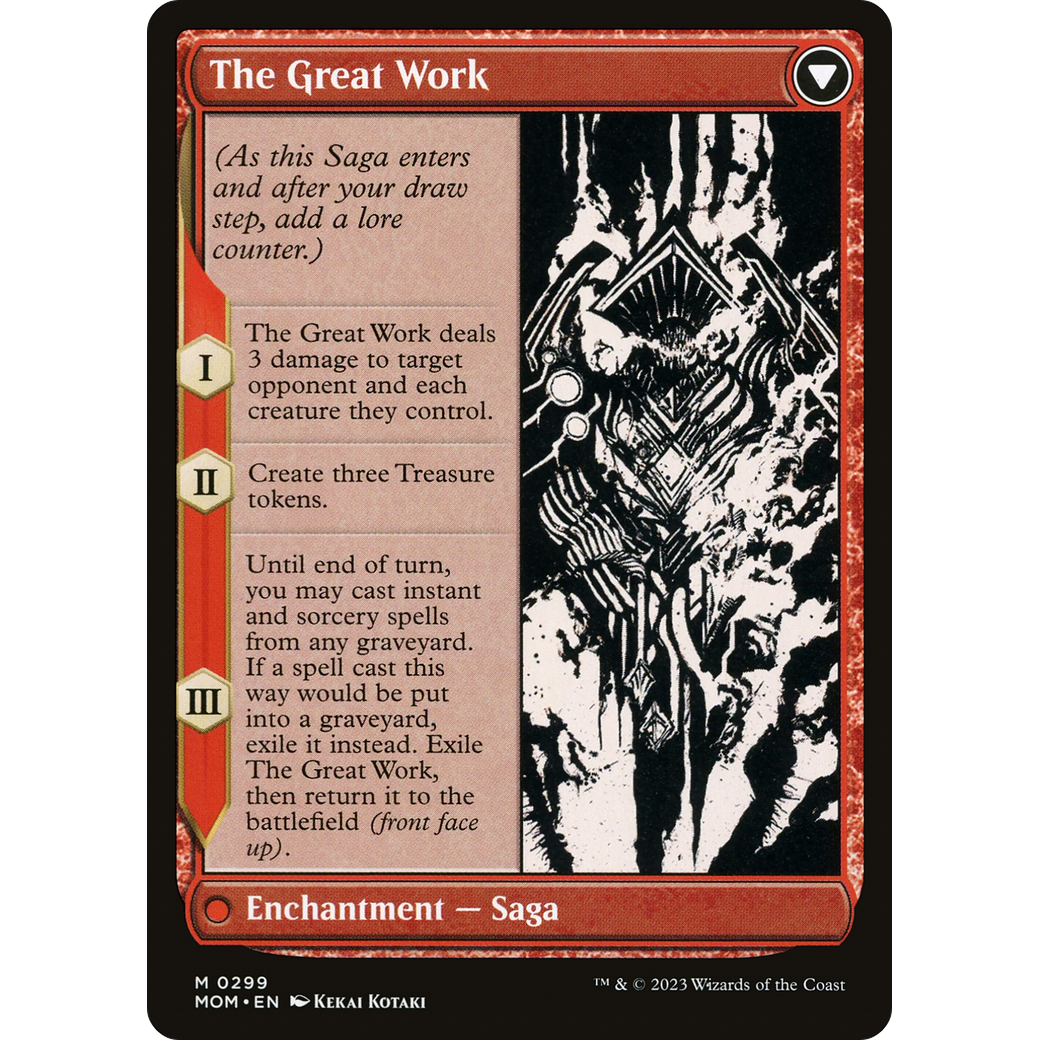Urabrask // The Great Work (MOM-299) - March of the Machine: (Showcase) (Borderless)