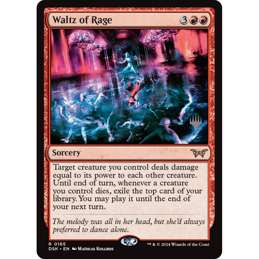 Waltz of Rage (PPDSK-165P) - Duskmourn: House of Horror Promos Foil