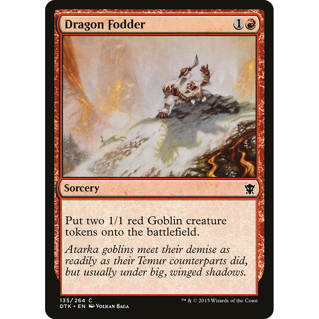 Dragon Fodder (DTK-135) - Dragons of Tarkir Foil