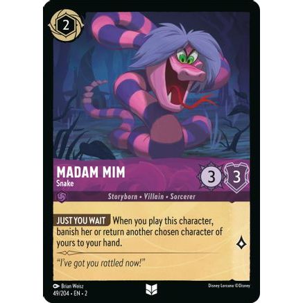 Madam Mim - Snake (49/204) - Rise of the Floodborn Cold Foil