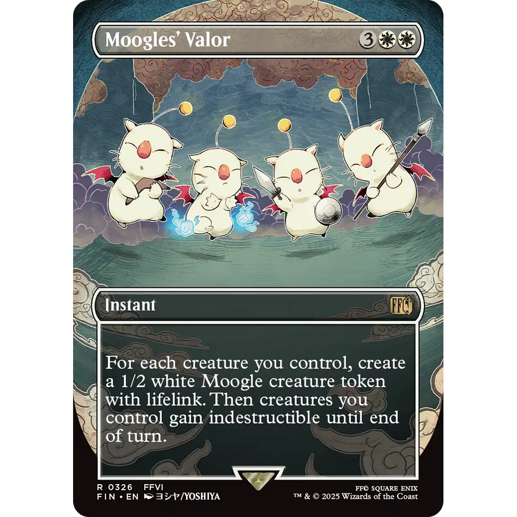 Moogles' Valor (FIN-326) - FINAL FANTASY (Borderless) Foil
