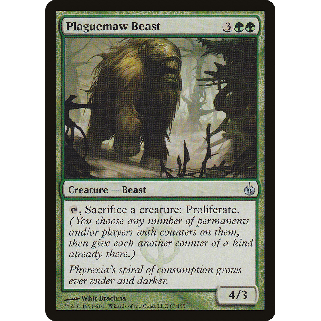 Plaguemaw Beast (MBS-087) - Mirrodin Besieged