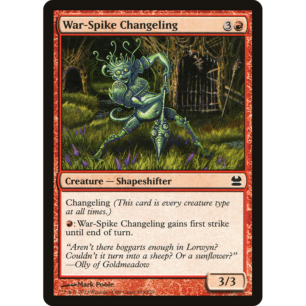 War-Spike Changeling (MMA-139) - Modern Masters Foil