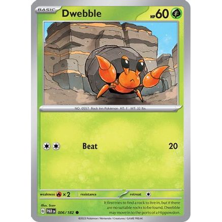 Dwebble 6 - SV04 Paradox Rift Reverse Holofoil