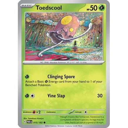 Toedscool - 015/182 15 - SV04 Paradox Rift Reverse Holofoil