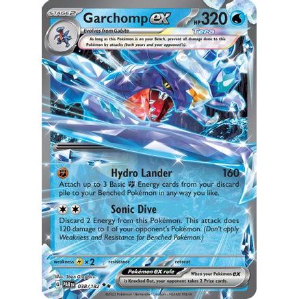 Garchomp ex - 038/182 38 - SV04 Paradox Rift Holofoil