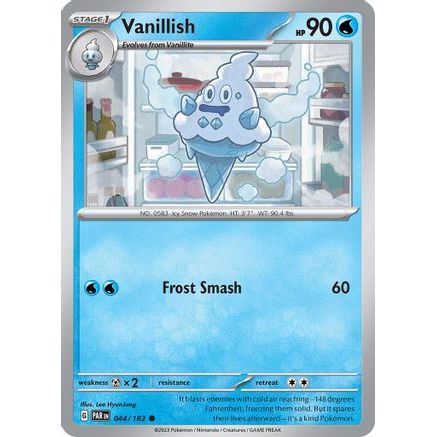 Vanillish - 044/182 44 - SV04 Paradox Rift Reverse Holofoil