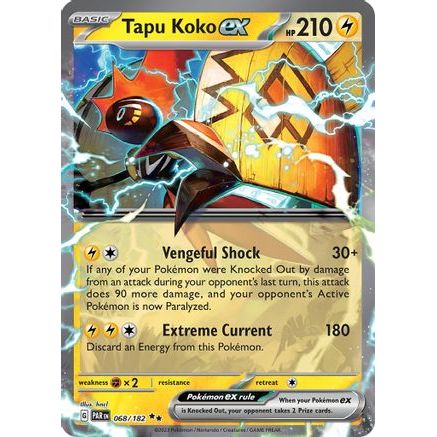 Tapu Koko ex - 068/182 68 - SV04 Paradox Rift Holofoil
