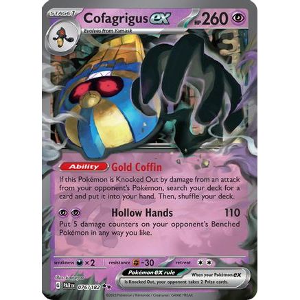 Cofagrigus ex 76 - SV04 Paradox Rift Holofoil