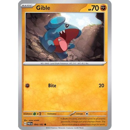 Gible 94 - SV04 Paradox Rift Reverse Holofoil