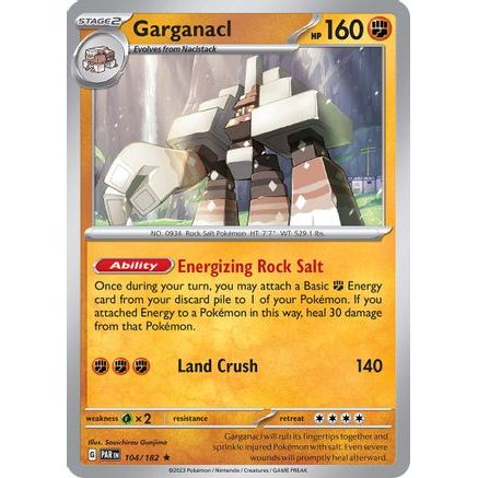 Garganacl - 104/182 104 - SV04 Paradox Rift Reverse Holofoil