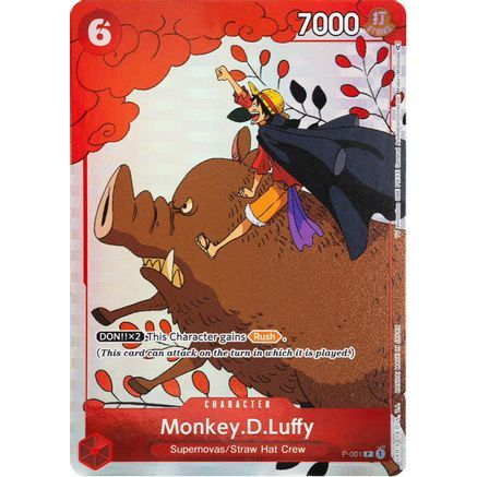 Monkey.D.Luffy (Gift Collection 2023) (P-001) - One Piece Promotion Cards Foil