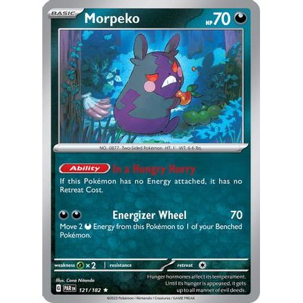 Morpeko - 121/182 121 - SV04 Paradox Rift Reverse Holofoil