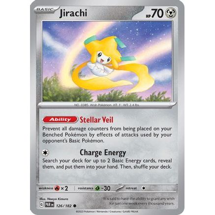 Jirachi 126 - SV04 Paradox Rift Reverse Holofoil