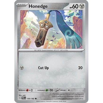Honedge - 130/182 130 - SV04 Paradox Rift Reverse Holofoil