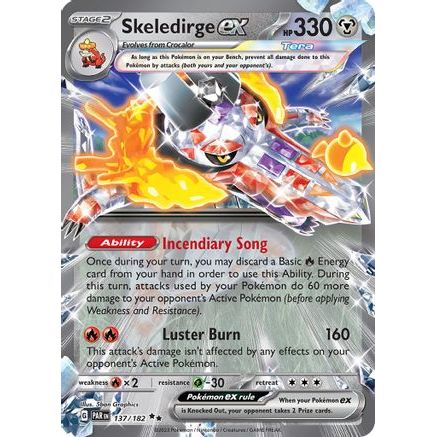 Skeledirge ex 137 - SV04 Paradox Rift Holofoil