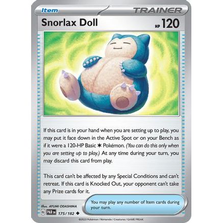Snorlax Doll 175 - SV04 Paradox Rift Reverse Holofoil