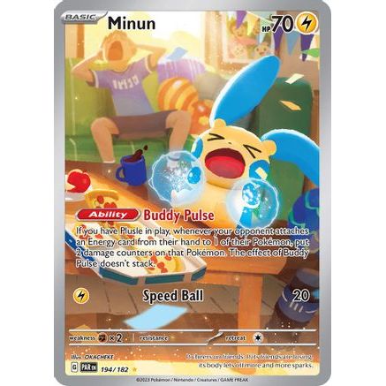 Minun - 194/182 194 - SV04 Paradox Rift Holofoil