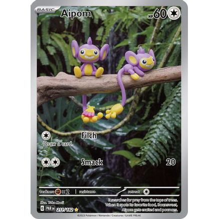 Aipom - 211/182 211 - SV04 Paradox Rift Holofoil