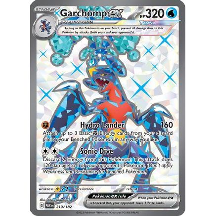 Garchomp ex - 219/182 219 - SV04 Paradox Rift Holofoil